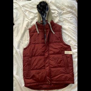 NWT Weatherproof Vintage Vest with Sweatshirt Hood